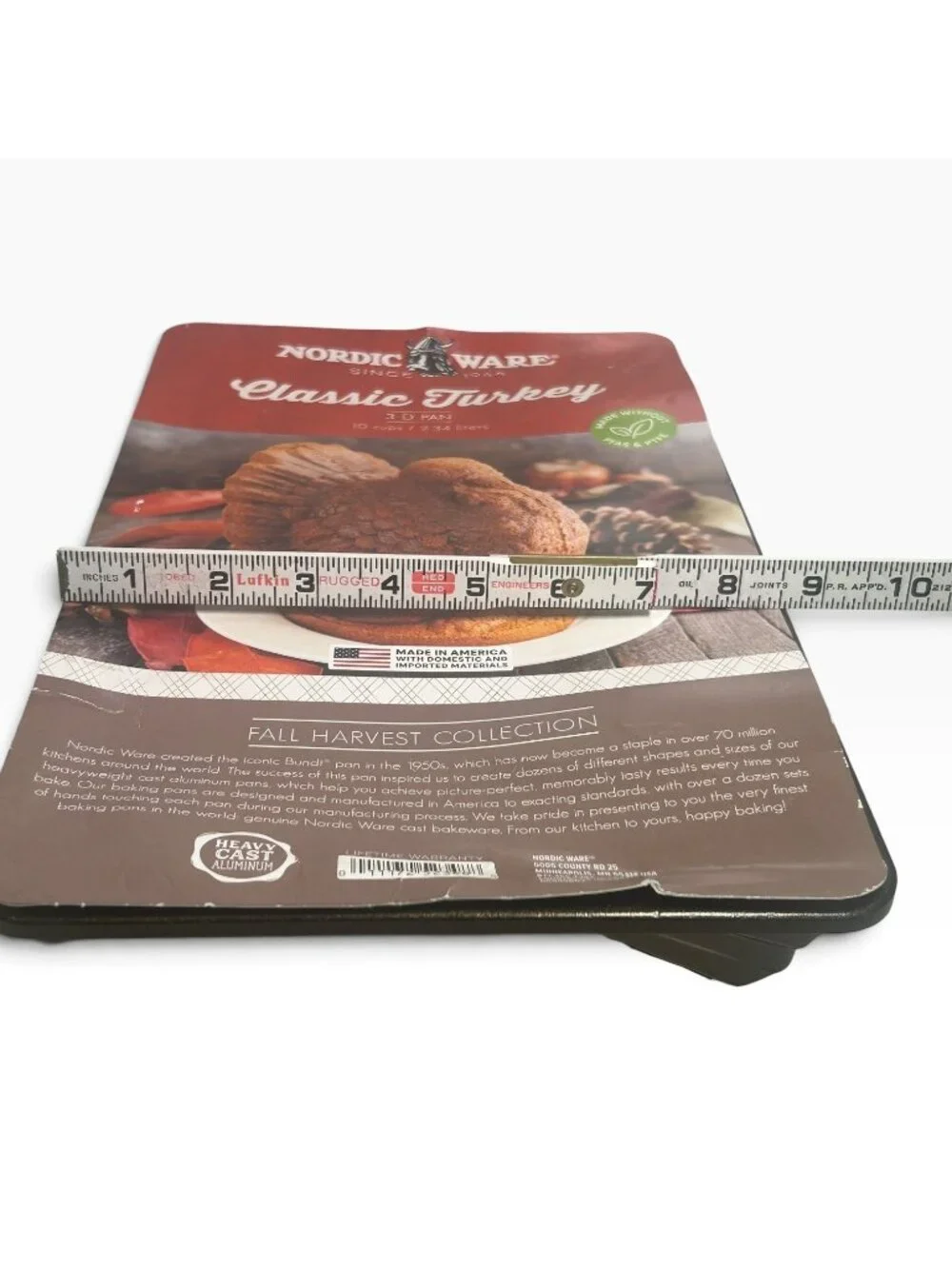 Nordic Ware Classic Turkey 3D Cake Pan Mold Thanksgiving 10 Cup Heavy Cast Alumi